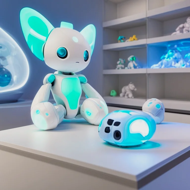 Zwei Kinder spielen mit interaktivem AI-Spielzeug